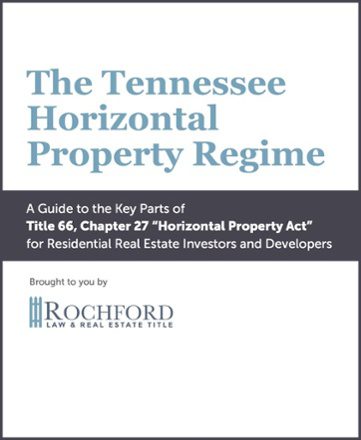 The Tennessee Horizontal Property Regime eBook
