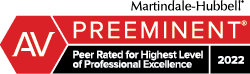 Martindale Hubbell Score AV Preeminent logo - Rochford Law & Real Estate Title